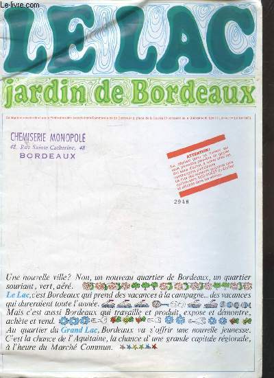 LE LAC - JARDIN DE BORDEAUX -