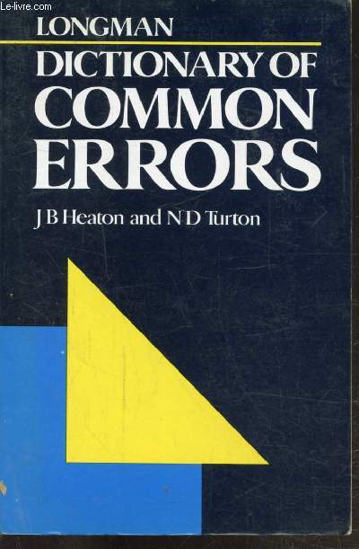 DICTIONNARY OF COMMUN ERRORS - OUVRAGE EN ANGLAIS