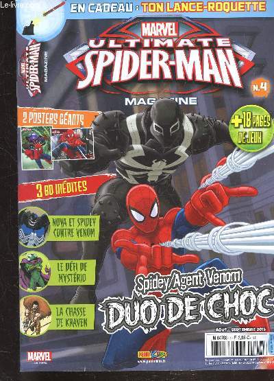 MARVEL - ULTIMATE SPIDERMAN - MAGAZINE - N 4 - AOUT-SEPTEMBRE 2015