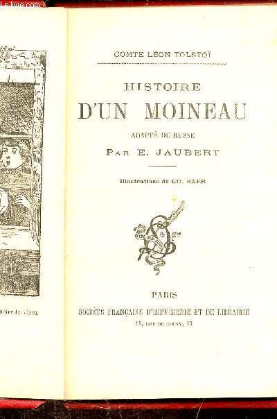 HISTOIRE D'UN MOINEAU -