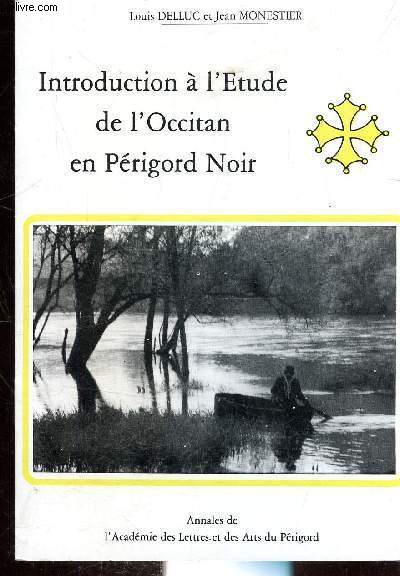 INTRODUCTION A L'ETUDE DE L'OCCITAN EN PERIGORD NOIR