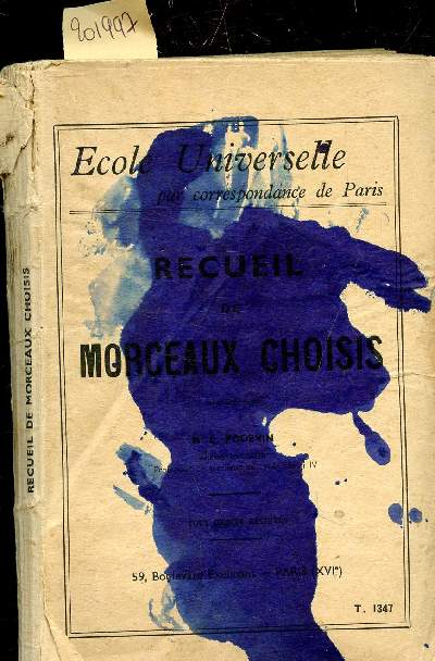 RECUEIL DE MORCEAUX CHOISIS -