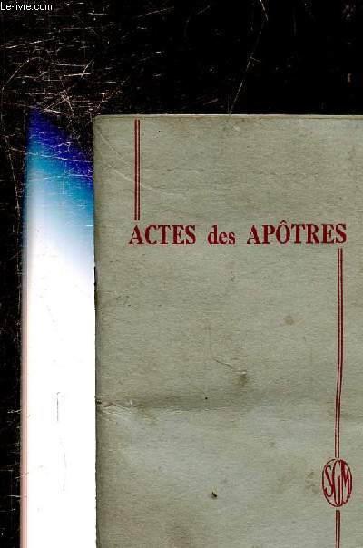 ACTES DES APOTRES