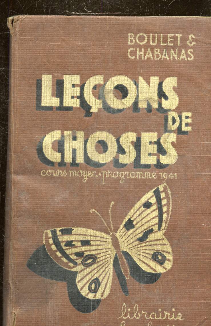 LECONS DE CHOSES - COURS MOYEN