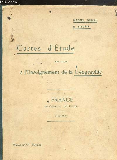 CARTES D'ETUDES POUR SERVIR A L'ENSEIGNEMENT DE LA GEOGRAPHIE - FRANCE