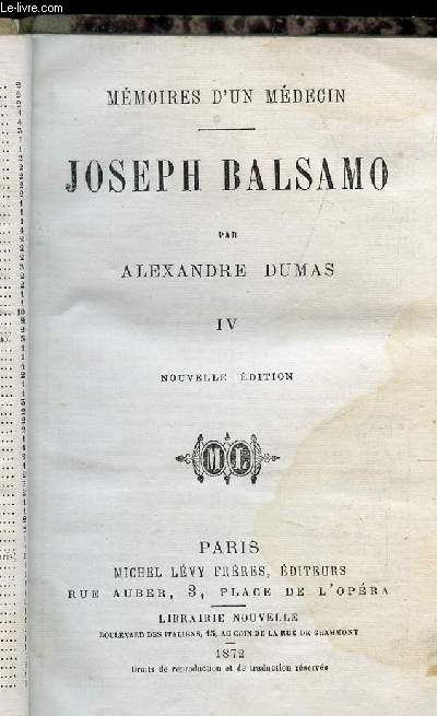 JOSEPH BALSAMO- TOME 4-