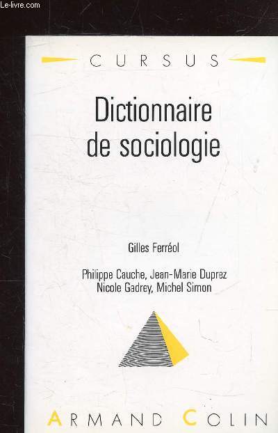 DICTIONNAIRE DE SOCIOLOGIE