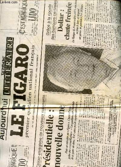 LE FIGARO - AUJOURD'HUI LE FIGARO LITTERAIRE - PREMIER QUOTIDIEN NATIONAL FRANCAIS - N 15 724 - Jeudi 9 mars 1995