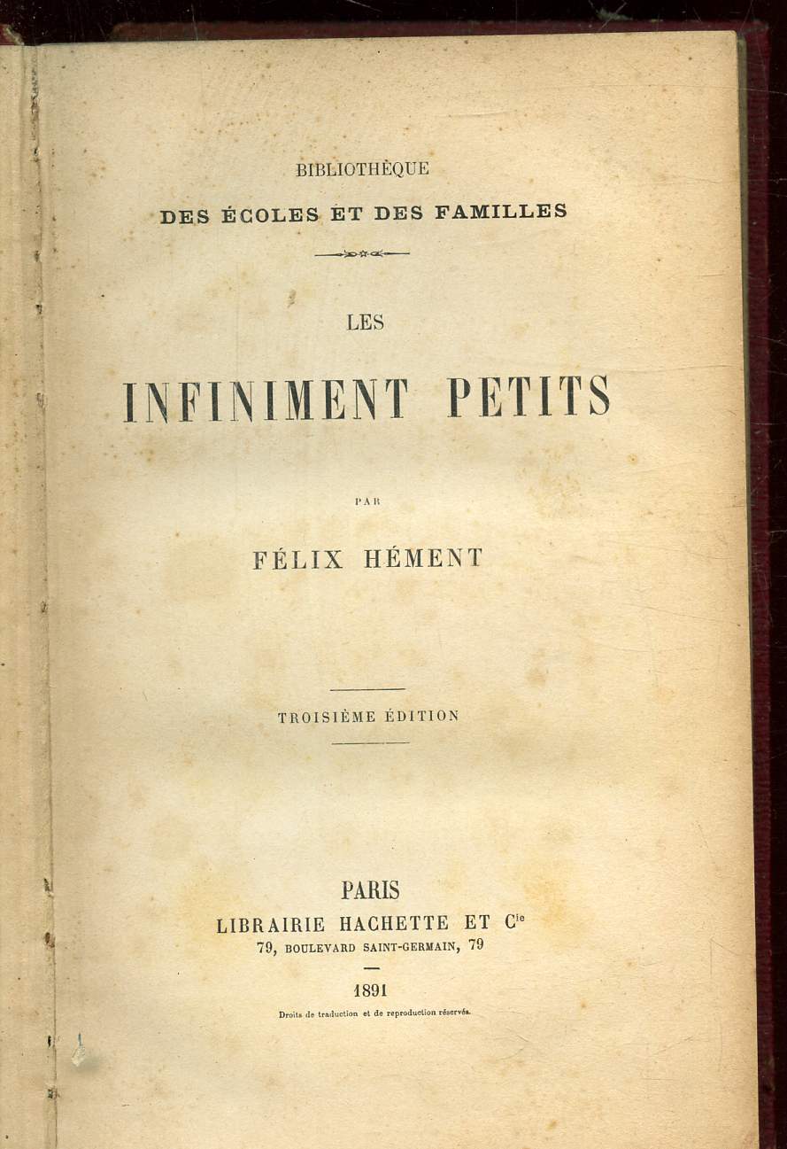 LES INFINIMENT PETITS -