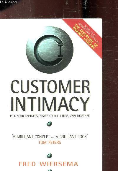 CUSTOMER INTIMACY - PICK YOUR PARTNERS - SHAPE YOUR CULTURE - WIN TOGETHER