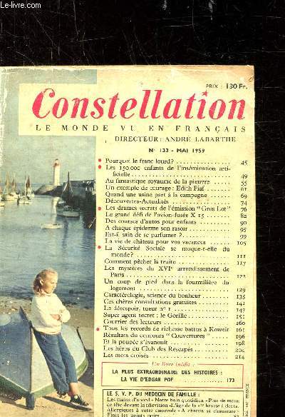 CONSTELLATION - LE MONDE VUE EN FRANCAIS - N 133 - MAI 1959