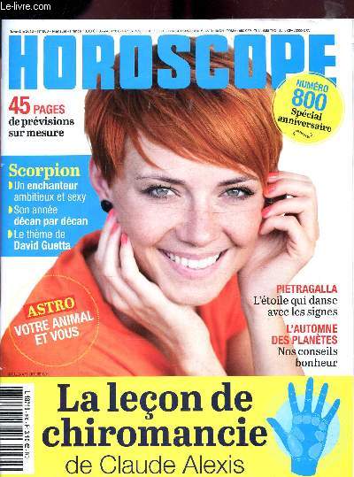 HOROSCOPE - N800 - NOVEMBRE 2016 - 45 PAGES DE PREVISIONS SUR MESURES - LA LECON DE CHIROMANCIE - SPECIAL ANNIVERSAIRE