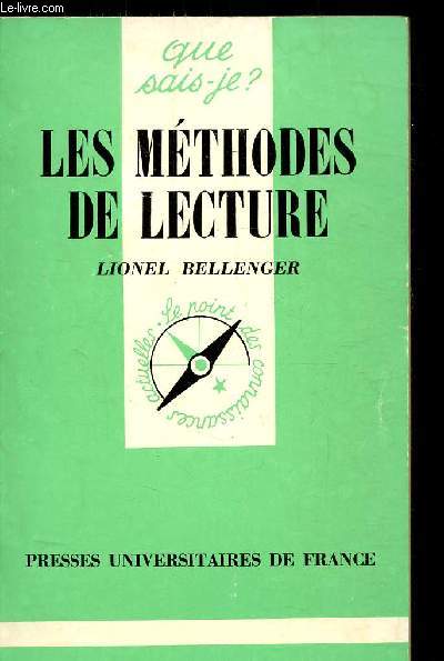 UE SAIS JE ? N 1707 - LES METHODES DE LECTURE