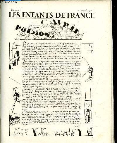 LES ENFANTS DE FRANCE N3 - 1ERE ANNEE - 1 AVRIL 1928