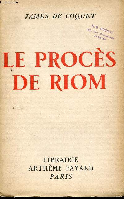 Le procs de Riom