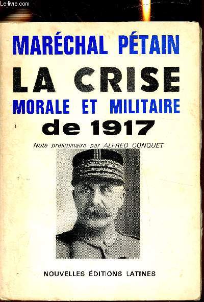 Une crise Morale de la Nation Franaise en guerre 16 avril - 23 octobre 1917