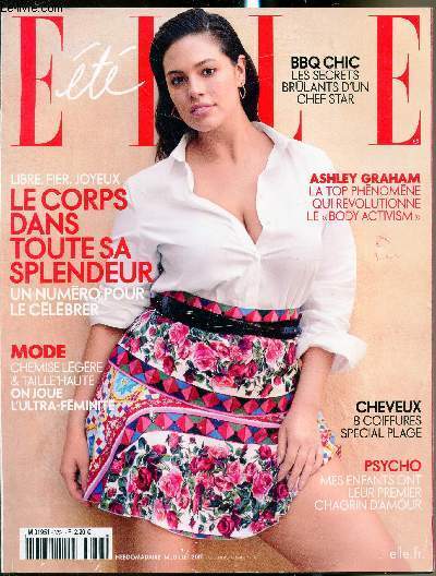 Elle t - 14 juillet 2007 - Le corps dans toute sa splendeur - Mode chemise lgre & taille haute - Aslhey Graham -