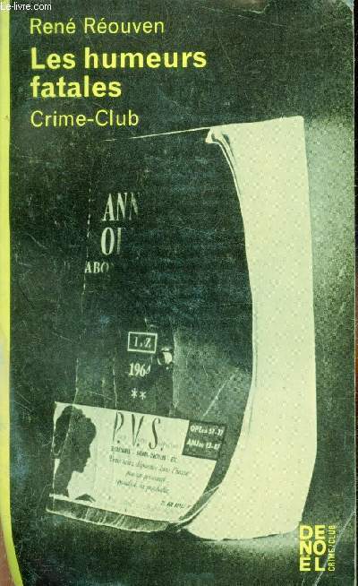Les humeurs fatales - Crime-club n257