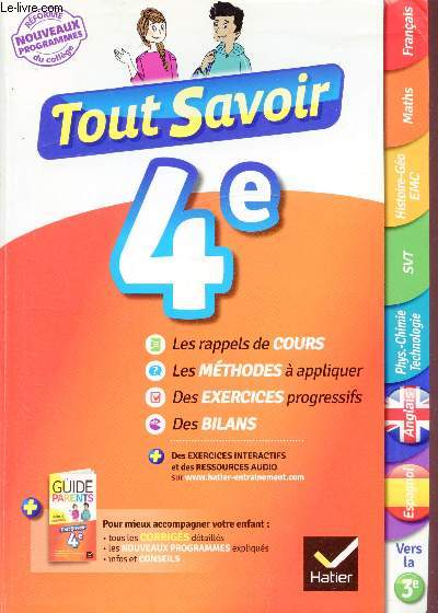 Tout savoir - 4me -
