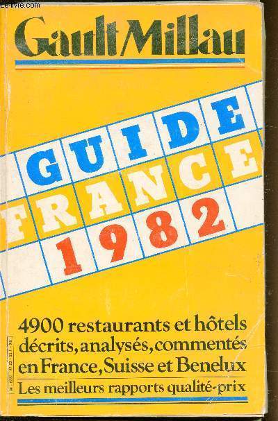 Gault Millau - Guide France 1982 -