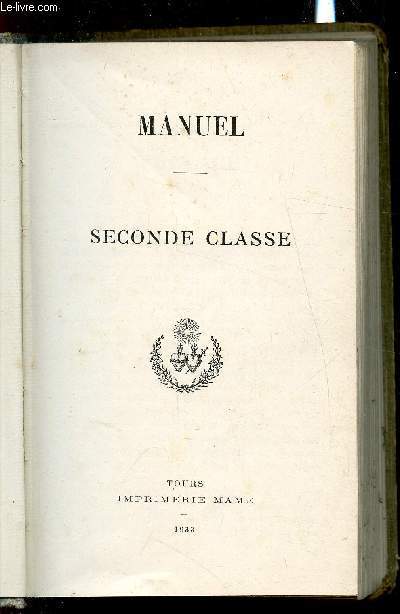 Manuel Seconde classe