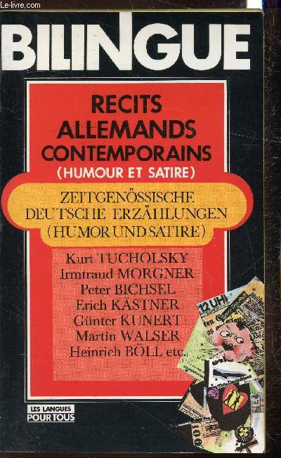 Bilingue - Recits allemands comtemporains - (Humour et Satire)