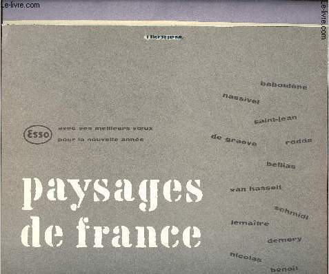 Calendrier Esso Service du Libournais - Paysages de France - 1959
