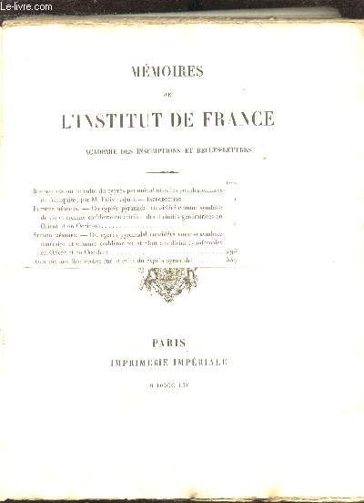Mmoires de l'institut National de France - Acadmie des inscriptions et belles-lettres - Tome vingtime -