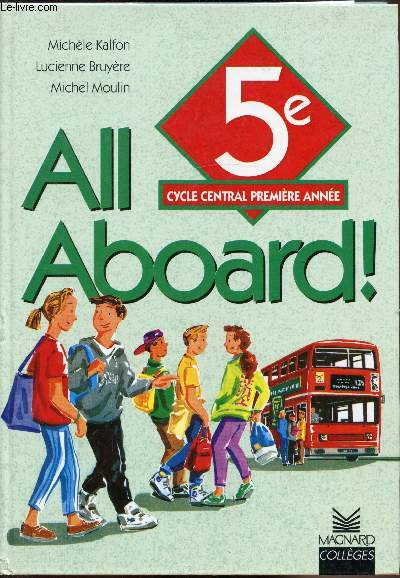 All board - 5e cycle central premire anne - Class book -