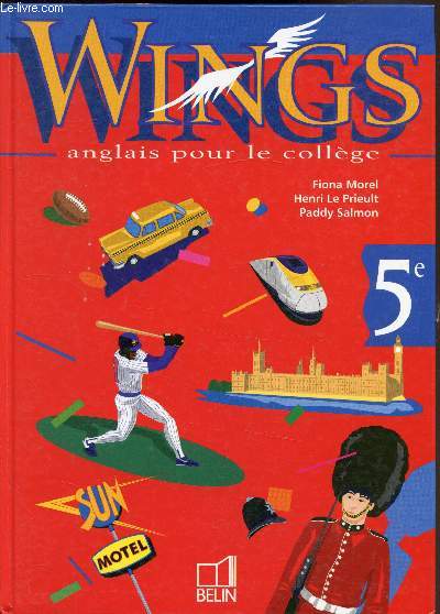 Wings 5e - Anglais pour la collge - + Workbook -