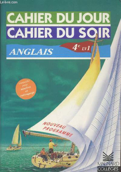 Chier du jour/cahier du soir - anglais 4e -