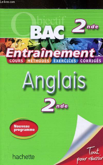 Objectif Bac - 2nde - Entrainement - Anglais -