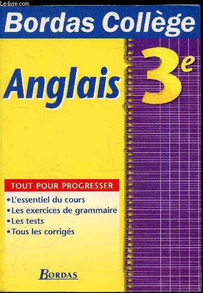 Bordas Collge - Anglais 3e -