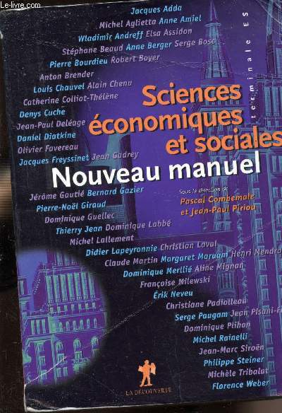 Nouveau Manuel - Sciences conomiques et sociales -