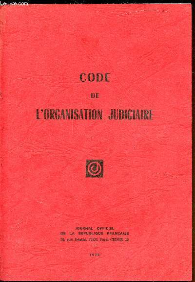 Code de l'organisation judiciaire -