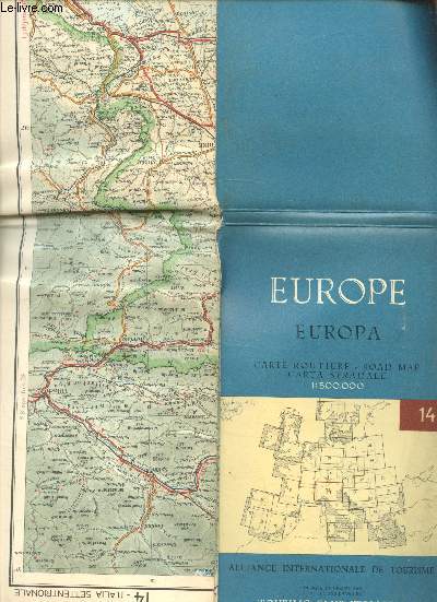 Europe - Europa Carte routière Road Map Carta Stradale - 1:500.000 - n° 14 -
