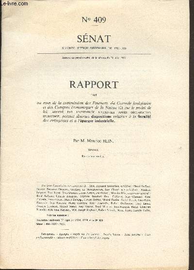 Snat - Seconde session ordinaire de 1982-1983 - rapport fait au nom de la commission des finances, du contrle budgtaire et des comptes conomiques de la Nation sur le projet de loi -