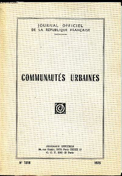 Communauts urbaines - 1318-1