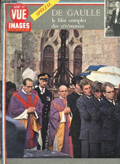 Point de Vu - 20 Novembre 1970 - 26e Anne - n1165 - Images du Monde - De Gaulle - Le Film complets des crmonies -