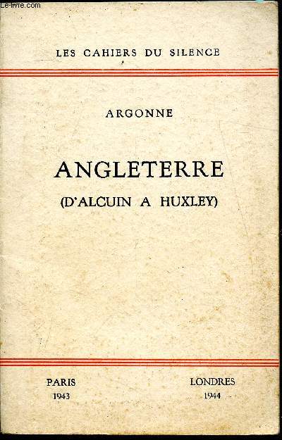Angleterre D'Alcuin a Huxley