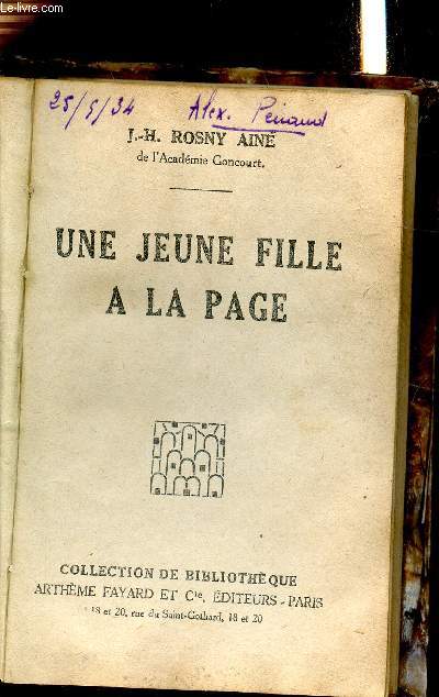 Une jeune fille  la page