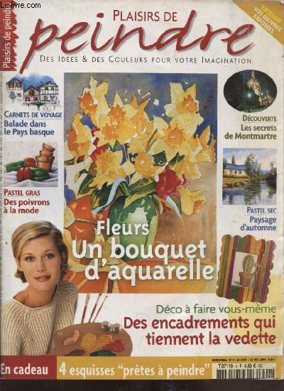 Plaisirs de peindre - n4 - Aout Octobre 2004 - Fleurs un bouquet d'aquarelle