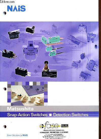 Matsushita - Snap-Action Switches - Detection Switches -