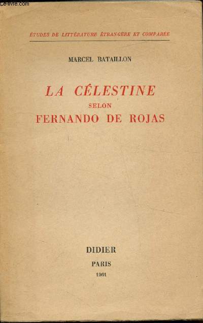 La Clestine selon Fernando de Rojas