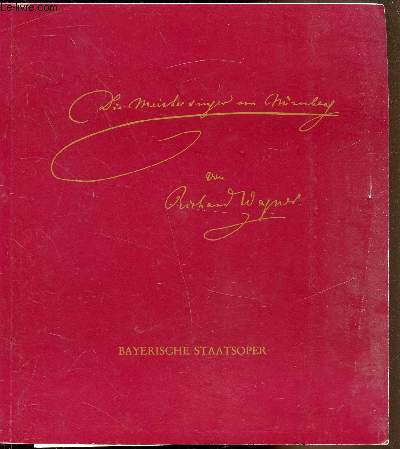 Die Meistersinger von Nrnberg - Oper in drein Akten - Programmheft zur Neuinszenierung 1979 -