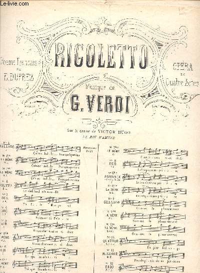 Rigoletto - Opra en 4 actes - L.G 3686 (1) -