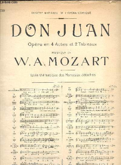 Don Juan - Opra en 4 actes et 2 tableaux - a.C. 1303 (20)