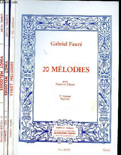 60 mlodies pour Piano et Chant - 3 volumes - Soprano - Ref. BK - J4103.H./ AL.26.591 -/ A.L. 26.595 -