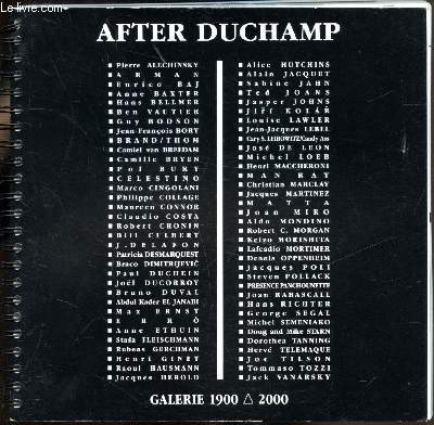 After Duchamp du 24 avril au 1er Juin 1991