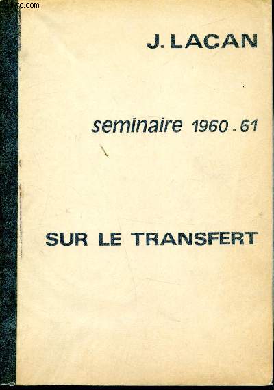 Seminaire 1960-61 sur le transfert